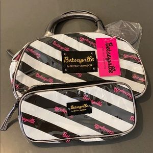 Betsey Johnson 3 piece cosmetic set
